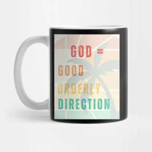 God - Good Orderly Direction Mug